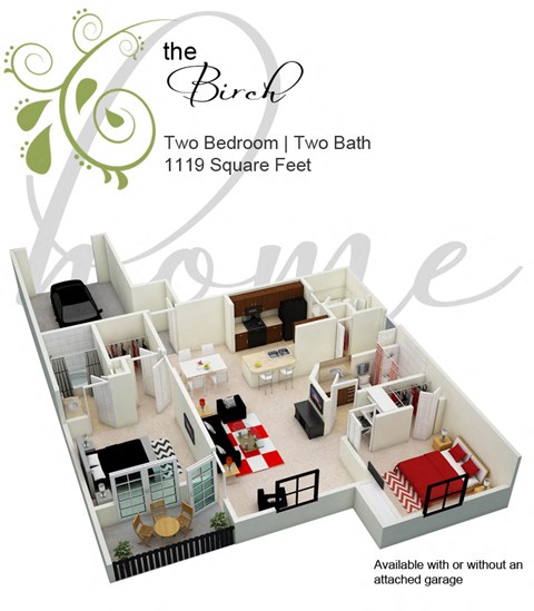 the brick two bedroom 1 two bath 1120 square feet floor plan